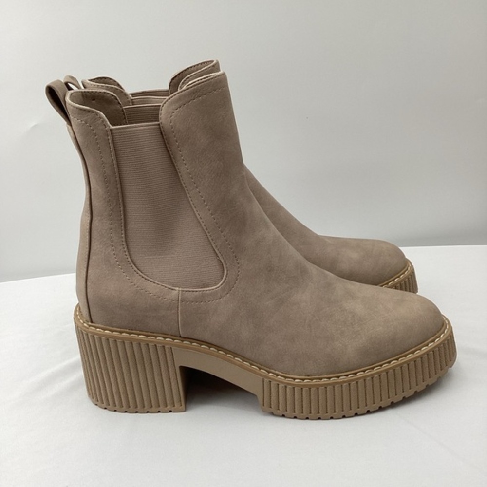 DV by Dolce Vita Darcel Lug Taupe Ankle Boots
